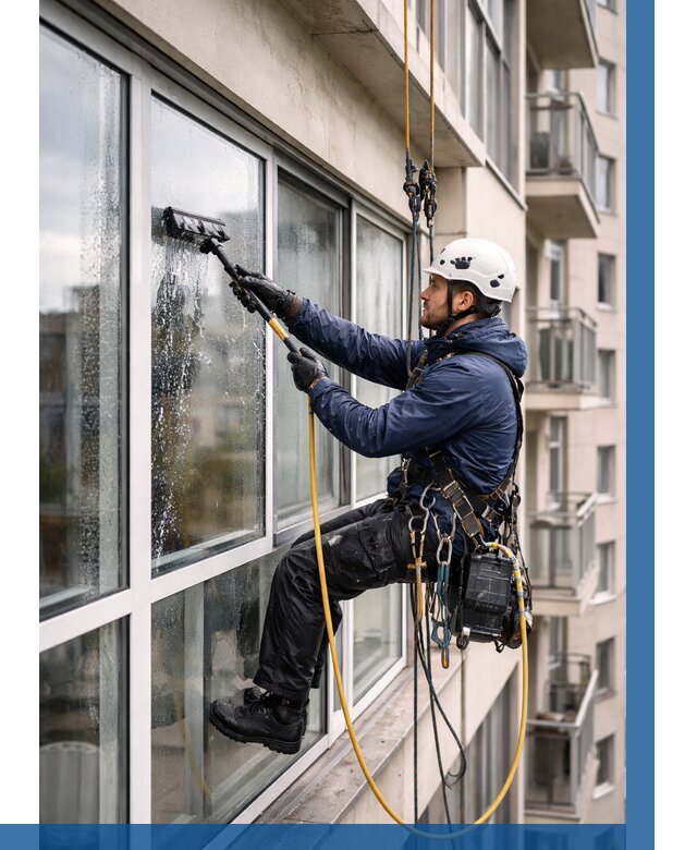 Мойка балконного остекления в Новороссийске от 3573 р. | ВЫСОТНИК-Нвр