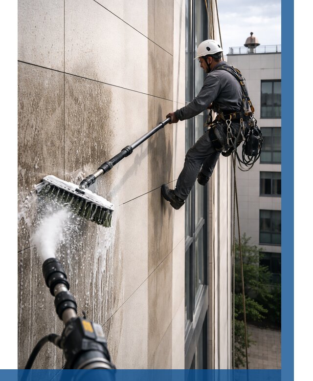 Мойка фасада из керамогранита в Новороссийске от 306 р. | ВЫСОТНИК-Нвр