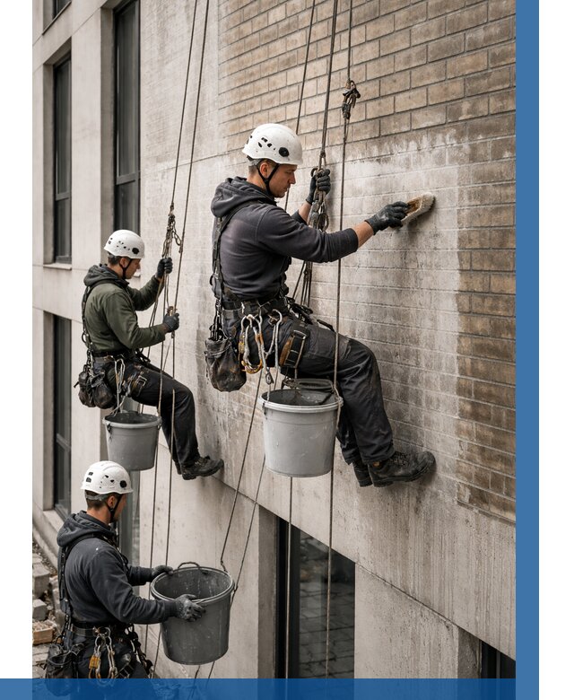 Удаление высолов с фасада в Новороссийске от 255 р. | ВЫСОТНИК-Нвр