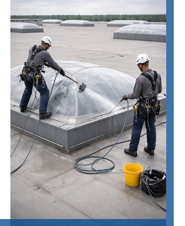 Мойка зенитных фонарей в Новороссийске, заказать от 4594 р. | ВЫСОТНИК-Нвр