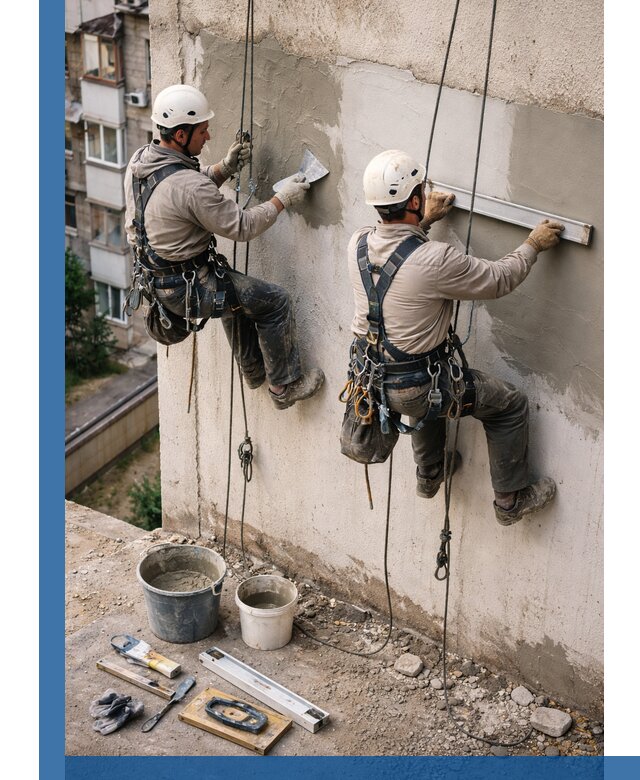 Комплексный ремонт штукатурного фасада с гарантией в Новороссийске