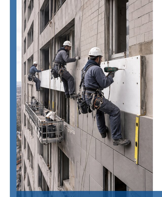 Монтаж фасадных термопанелей высокого качества в Новороссийске