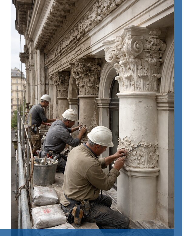 Реставрация фасадной лепнины в Новороссийске от 2552 р. | ВЫСОТНИК-Нвр