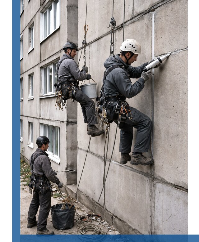 Герметизация межпанельных швов в Новороссийске с гарантией герметичности