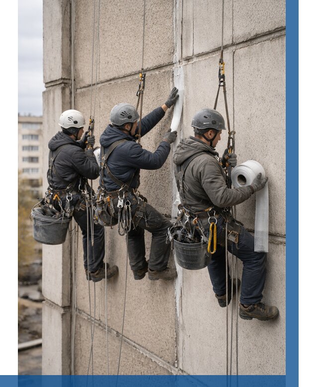 Ремонт межпанельных швов в Новороссийске от 766 р. | ВЫСОТНИК-Нвр