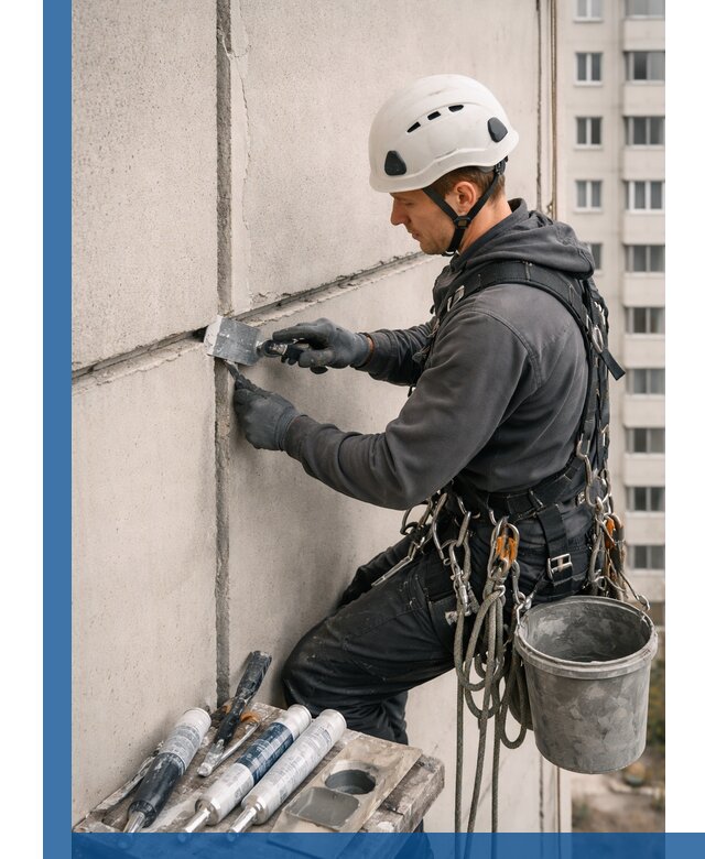 Ремонт межпанельных швов в Новороссийске герметизация и восстановление