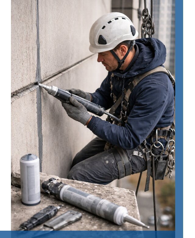 Вторичная герметизация швов в Новороссийске от 459 р. | ВЫСОТНИК-Нвр