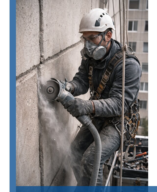 Штробление межпанельных швов в Новороссийске качественно и быстро