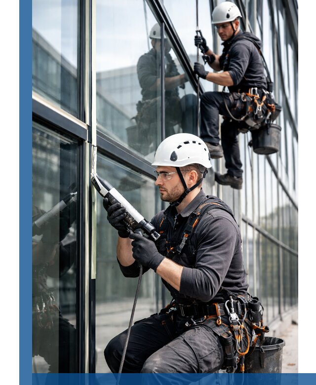 Герметизация витражных швов в Новороссийске для зданий и фасадов