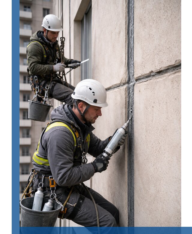 Герметизация деформационных швов фасада в Новороссийске качественно