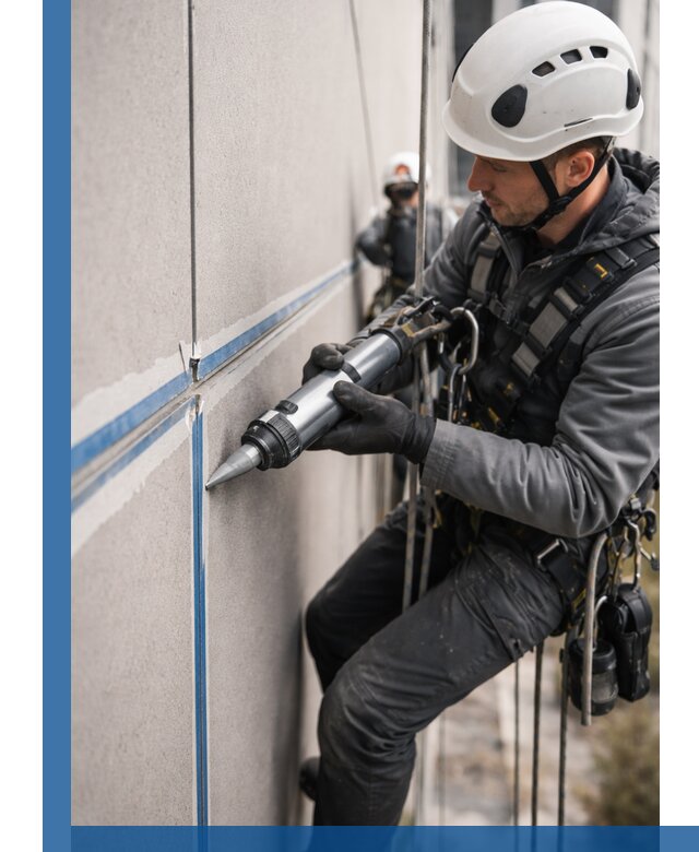 Герметизация стыков фасадных панелей в Новороссийске качественно и быстро