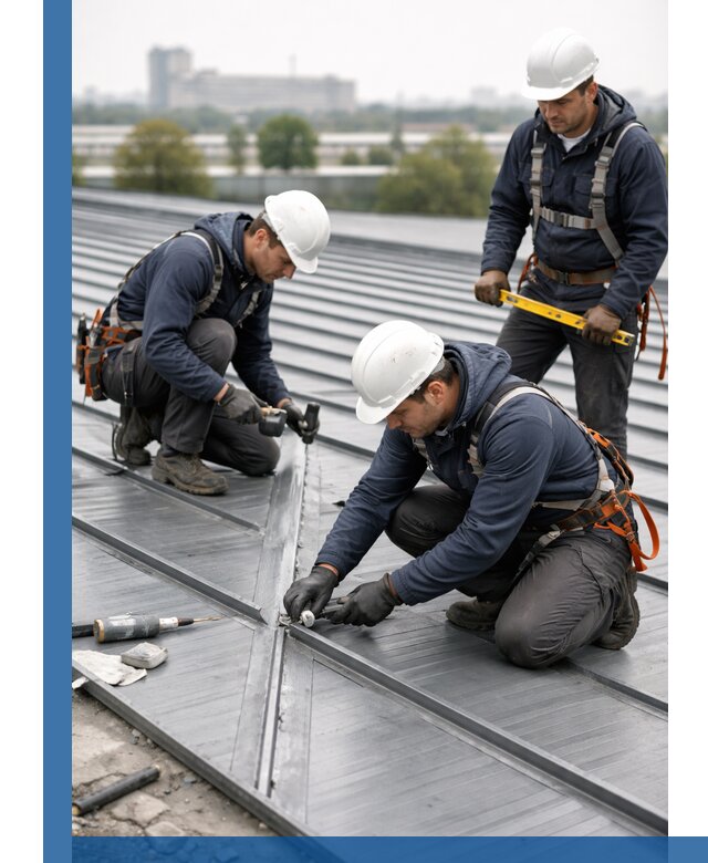 Ремонт фальцевой кровли в Новороссийске срочно и качественно