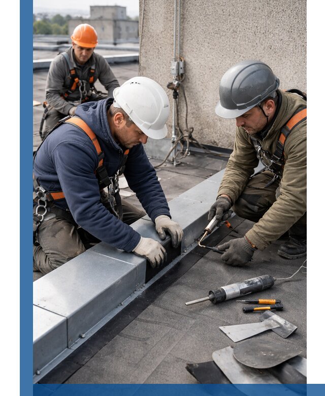 Ремонт кровельных примыканий в Новороссийске профессионально