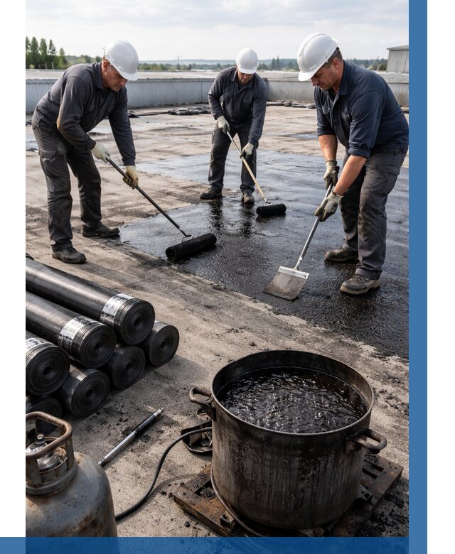 Гидроизоляция кровли мастикой в Новороссийске от 612 р. | ВЫСОТНИК-Нвр