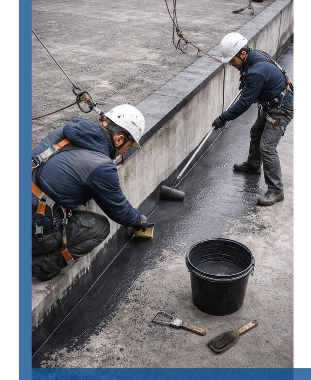 Гидроизоляция кровли жидкой резиной профессионально в Новороссийске