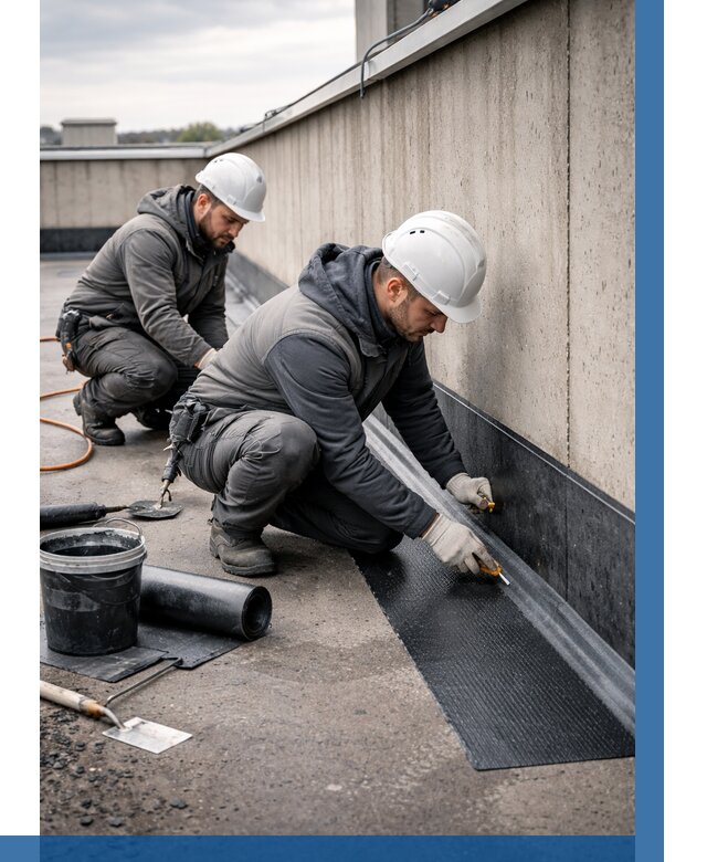 Гидроизоляция примыканий на кровле в Новороссийске от 919 р. | ВЫСОТНИК-Нвр