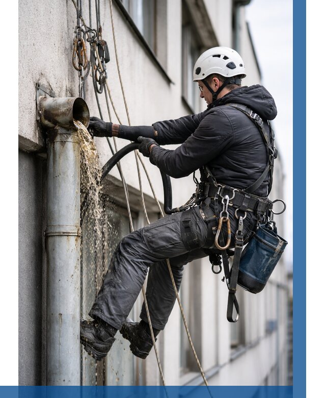 Прочистка водосточных труб в Новороссийске от 3573 р. | ВЫСОТНИК-Нвр