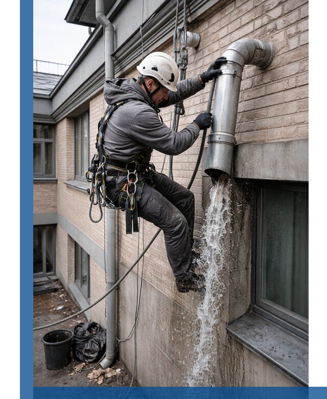 Профессиональная прочистка водосточных труб в Новороссийске с гарантией