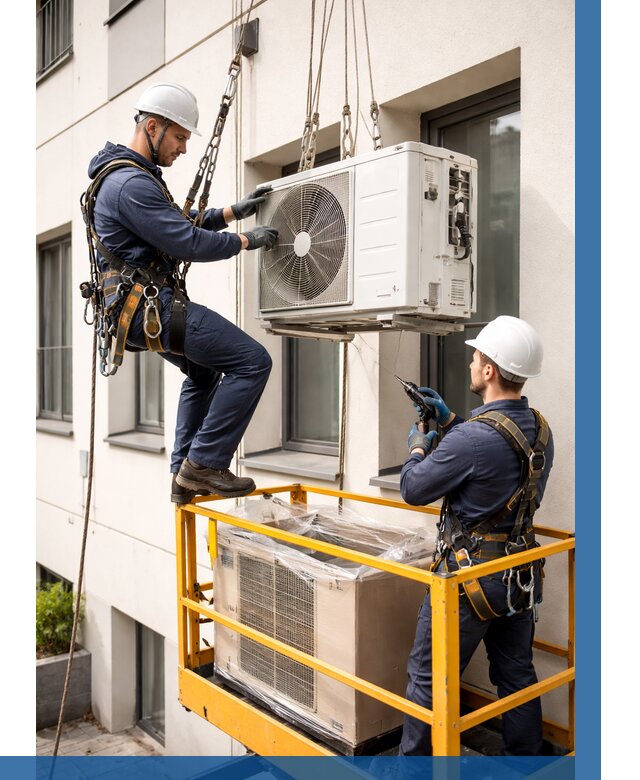 Демонтаж внешнего блока кондиционера в Новороссийске от 3573 р. | ВЫСОТНИК-Нвр