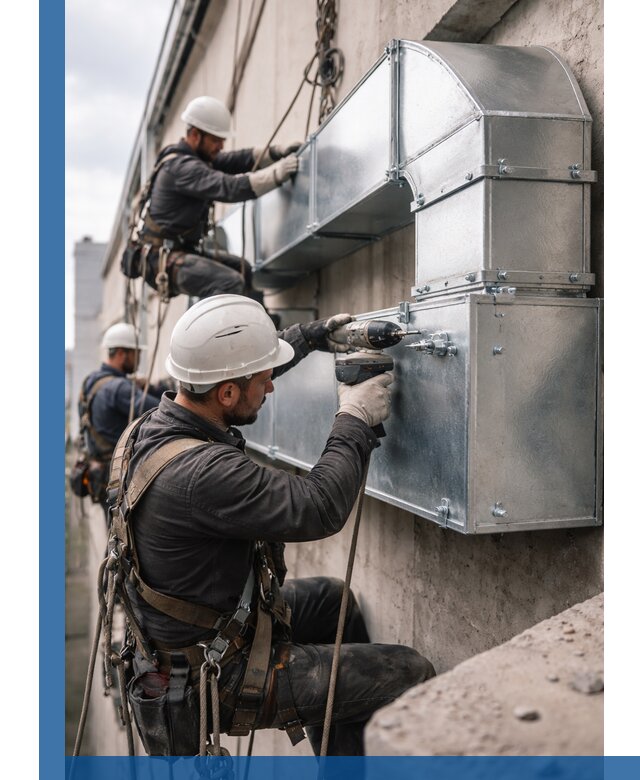 Профессиональный монтаж вентиляционных коробов в Новороссийске под ключ