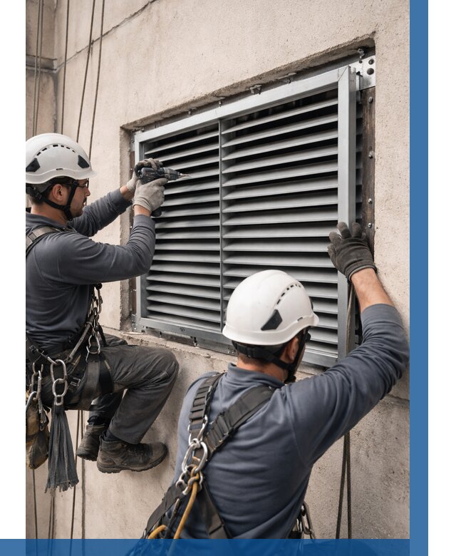 Монтаж вентиляционных решеток в Новороссийске от 4594 р. | ВЫСОТНИК-Нвр