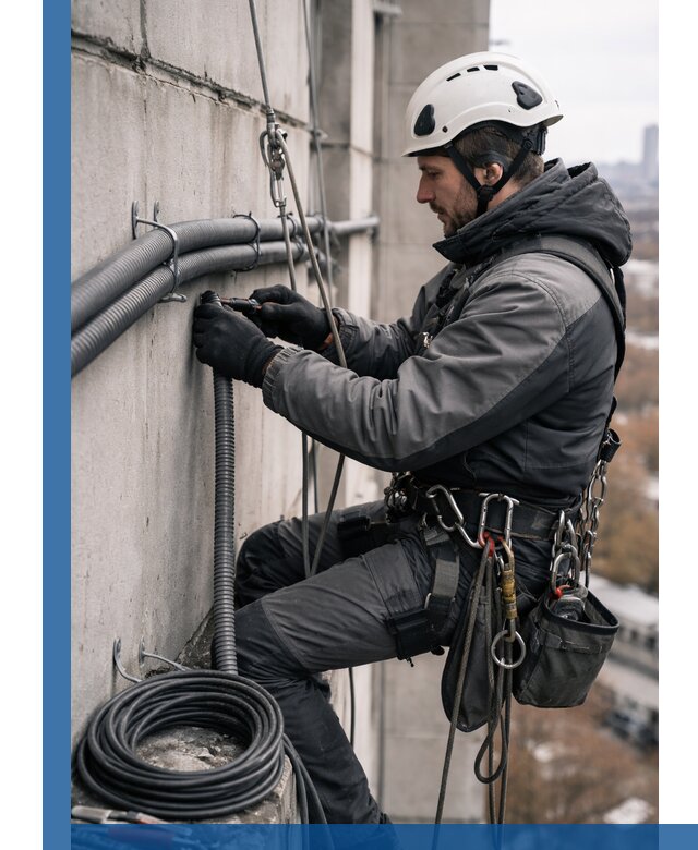 Профессиональный монтаж гофры для кабеля в Новороссийске с гарантией