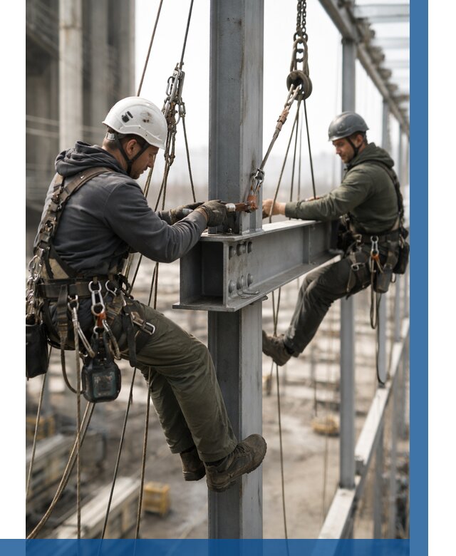 Монтаж металлоконструкций на высоте в Новороссийске от 3573 р. | ВЫСОТНИК-Нвр