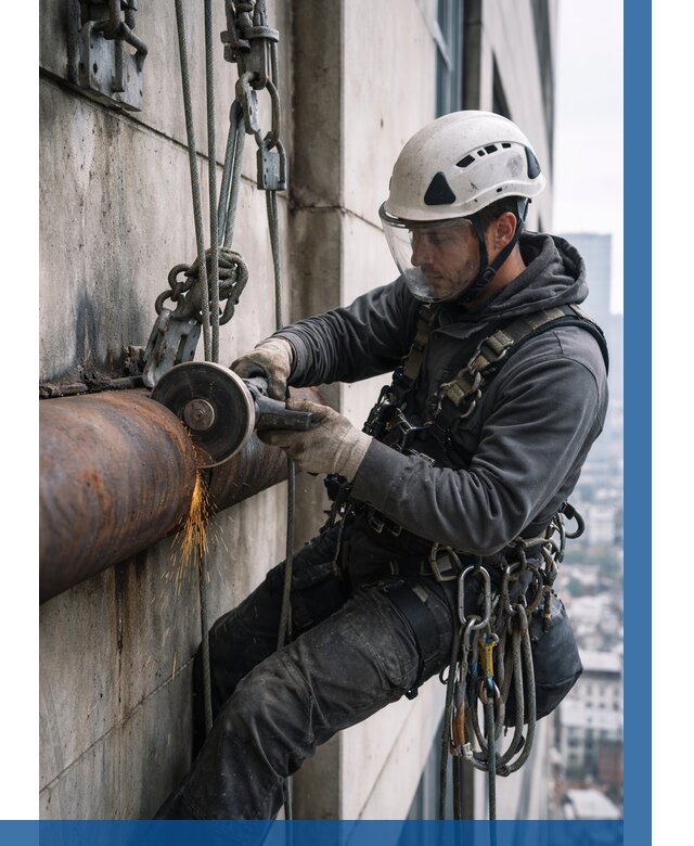 Резка металла на высоте в Новороссийске по цене от 4594 р. | ВЫСОТНИК-Нвр