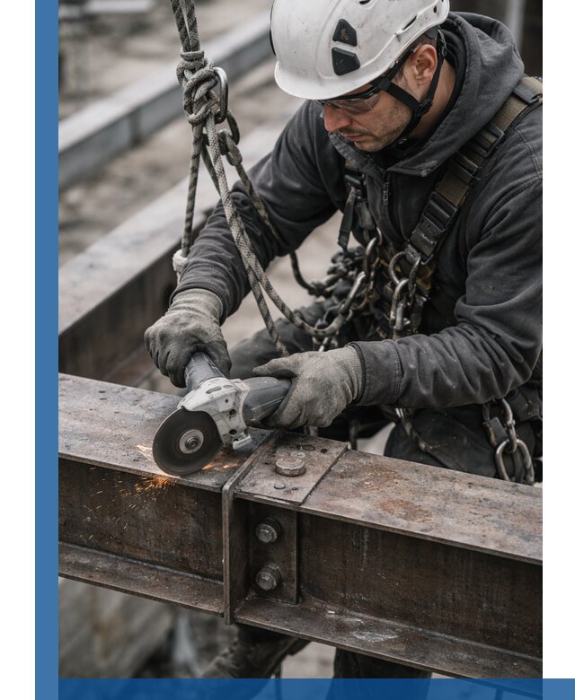 Резка металла на высоте в Новороссийске для зданий и конструкций