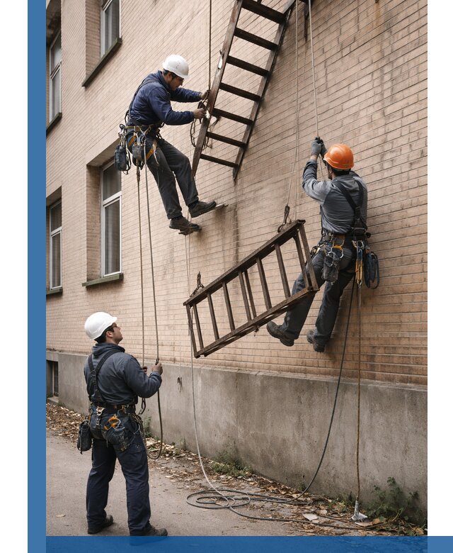 Демонтаж пожарной лестницы в Новороссийске быстро и безопасно