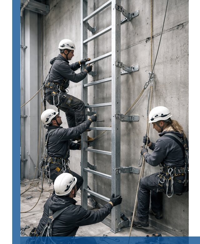 Монтаж металлических лестниц в Новороссийске под ключ со гарантией