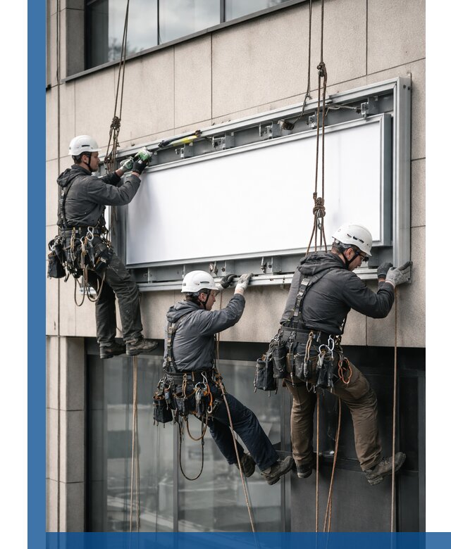 Профессиональный монтаж светового короба под ключ в Новороссийске