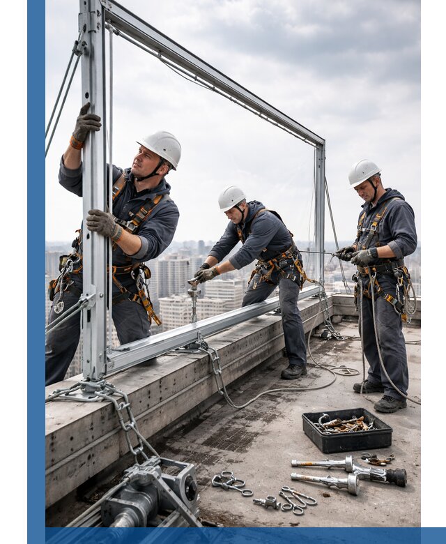 Монтаж крышных рекламных конструкций под ключ в Новороссийске