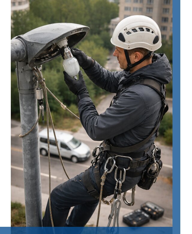 Замена ламп на высоте в Новороссийске от 2552 р. | ВЫСОТНИК-Нвр