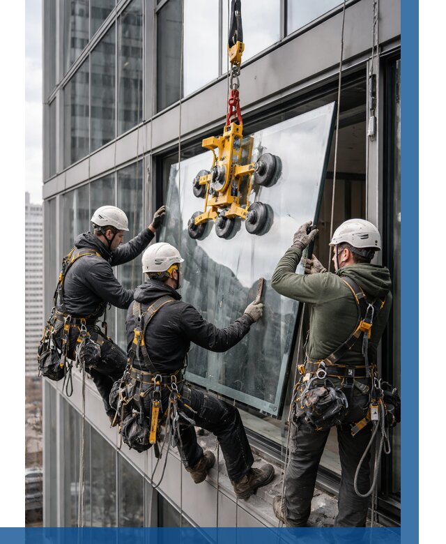 Фасадное остекление зданий под ключ в Новороссийске от 10208 р. | ВЫСОТНИК-Нвр