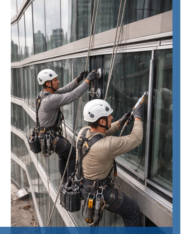 Радиусное остекление фасада в Новороссийске от 12250 р. | ВЫСОТНИК-Нвр