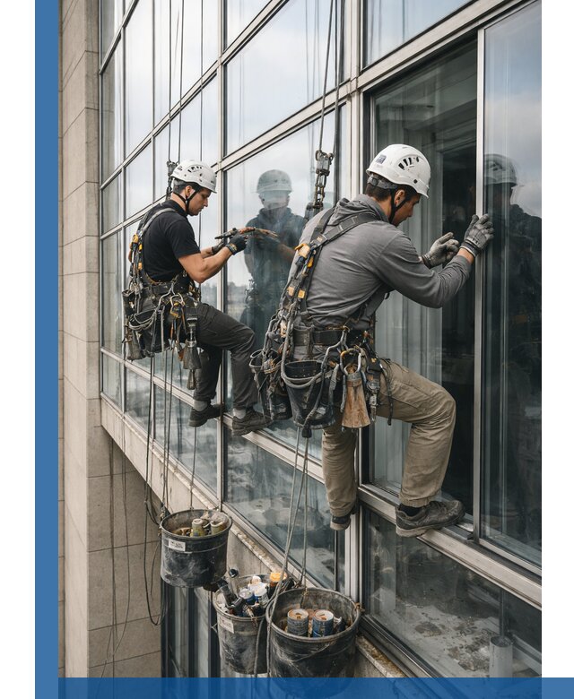 Ремонт витражных конструкций и фасадного остекления в Новороссийске