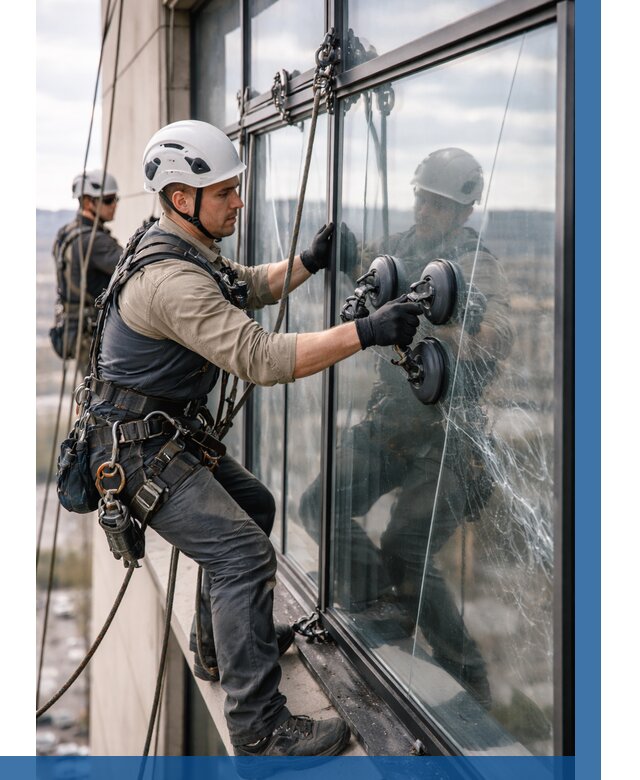 Замена стекла в витраже в Новороссийске под ключ от 8677 р. | ВЫСОТНИК-Нвр