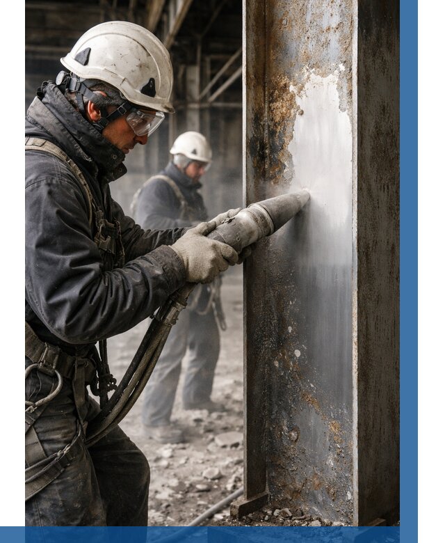 Удаление старой краски с металла в Новороссийске от 459 р. | ВЫСОТНИК-Нвр