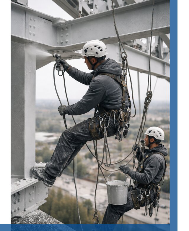 Покраска металлоконструкций на высоте в Новороссийске 357 р |ВЫСОТНИК-Нвр