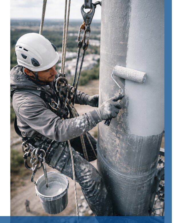 Покраска мачт связи под ключ в Новороссийске от 868 р. | ВЫСОТНИК-Нвр