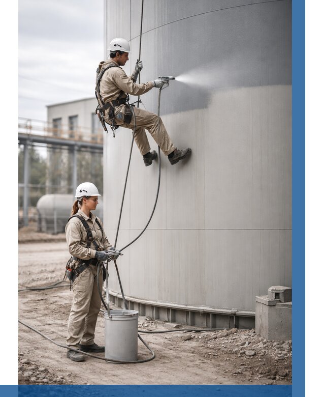 Покраска резервуаров в Новороссийске от 1225 р. | ВЫСОТНИК-Нвр — заказать