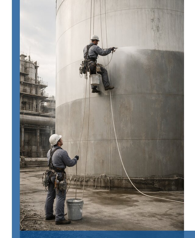 Покраска стальных резервуаров и емкостей в Новороссийске профессионально