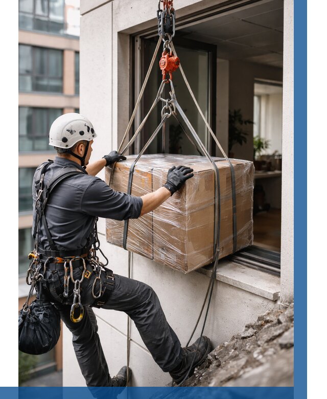 Подъем груза через окно в Новороссийске от 4594 р. | ВЫСОТНИК-Нвр