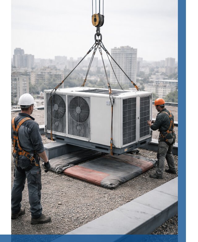 Подъем груза на крышу в Новороссийске от 5104 р. | ВЫСОТНИК-Нвр заказать