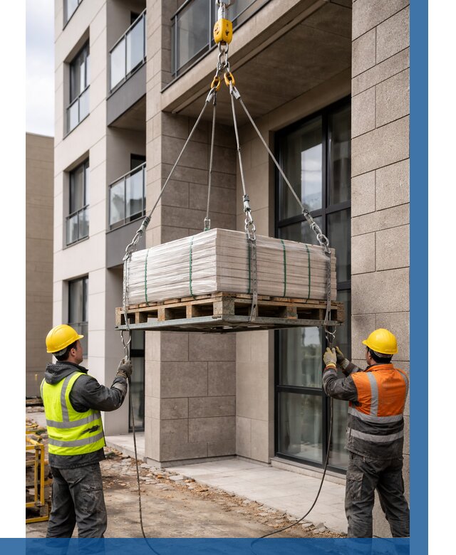 Подъем керамогранита на этаж в Новороссийске от 3573 р. | ВЫСОТНИК-Нвр