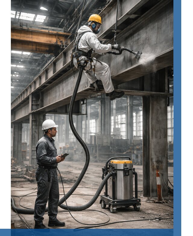 Обеспыливание конструкций в цехе в Новороссийске от 4287 р. | ВЫСОТНИК-Нвр