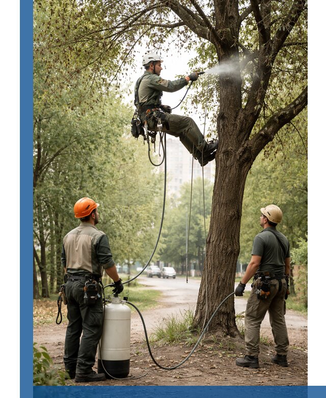 Обработка деревьев от вредителей в Новороссийске профессиональная защита