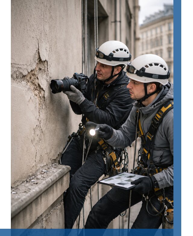 Фотофиксация дефектов фасада в Новороссийске от 4594 р. | ВЫСОТНИК-Нвр