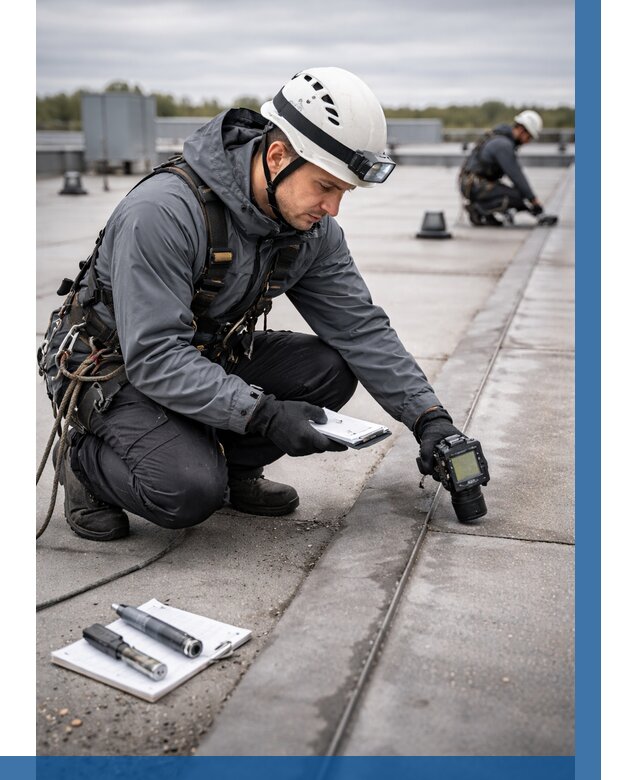 Обследование кровли на протечки в Новороссийске от 4594 р. | ВЫСОТНИК-Нвр